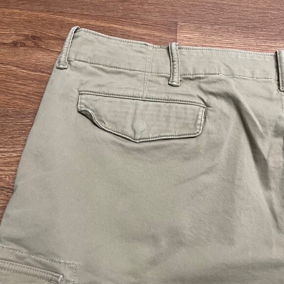 Lands End Mens Khaki Cargo Casual Work Shorts Size 44 Waist Traditional Fit - Picture 7 of 9